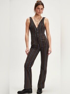 Free People Lena Striped One-Piece